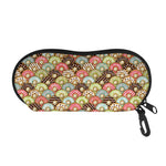 Donuts Pattern Print Glasses Case