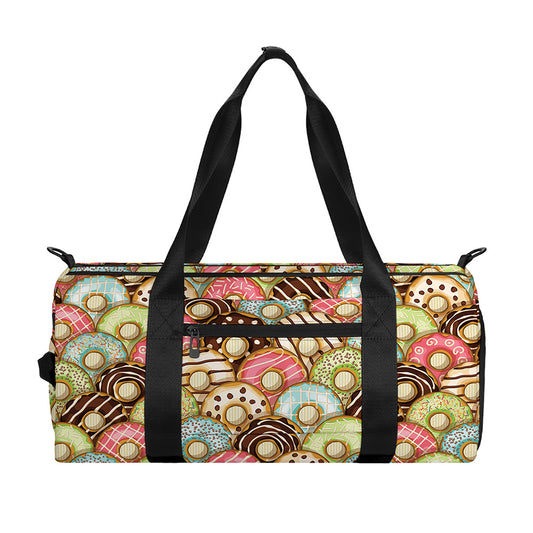 Donuts Pattern Print Gym Bag