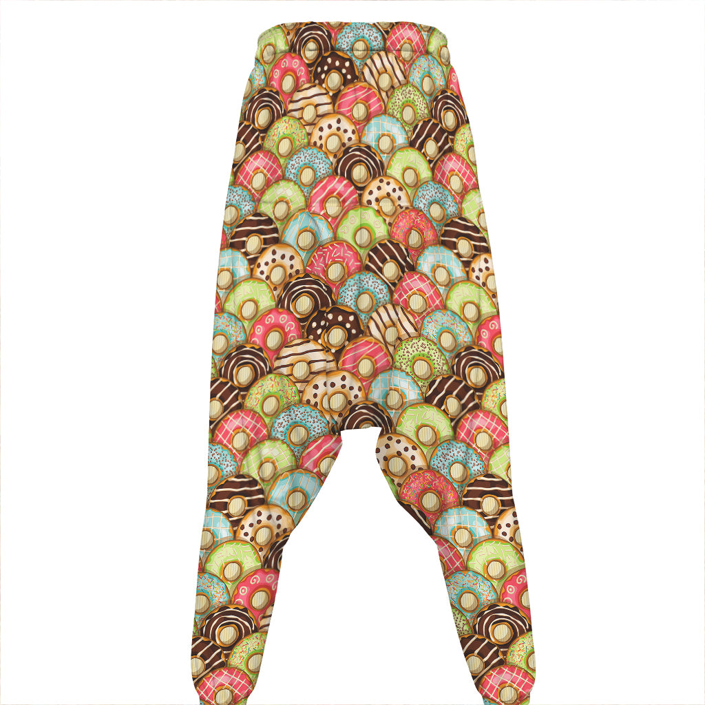 Donuts Pattern Print Hammer Pants