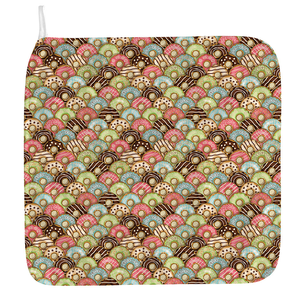 Donuts Pattern Print Hand Towel