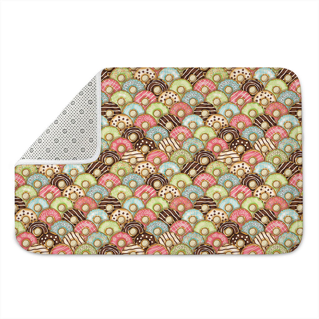 Donuts Pattern Print Indoor Door Mat