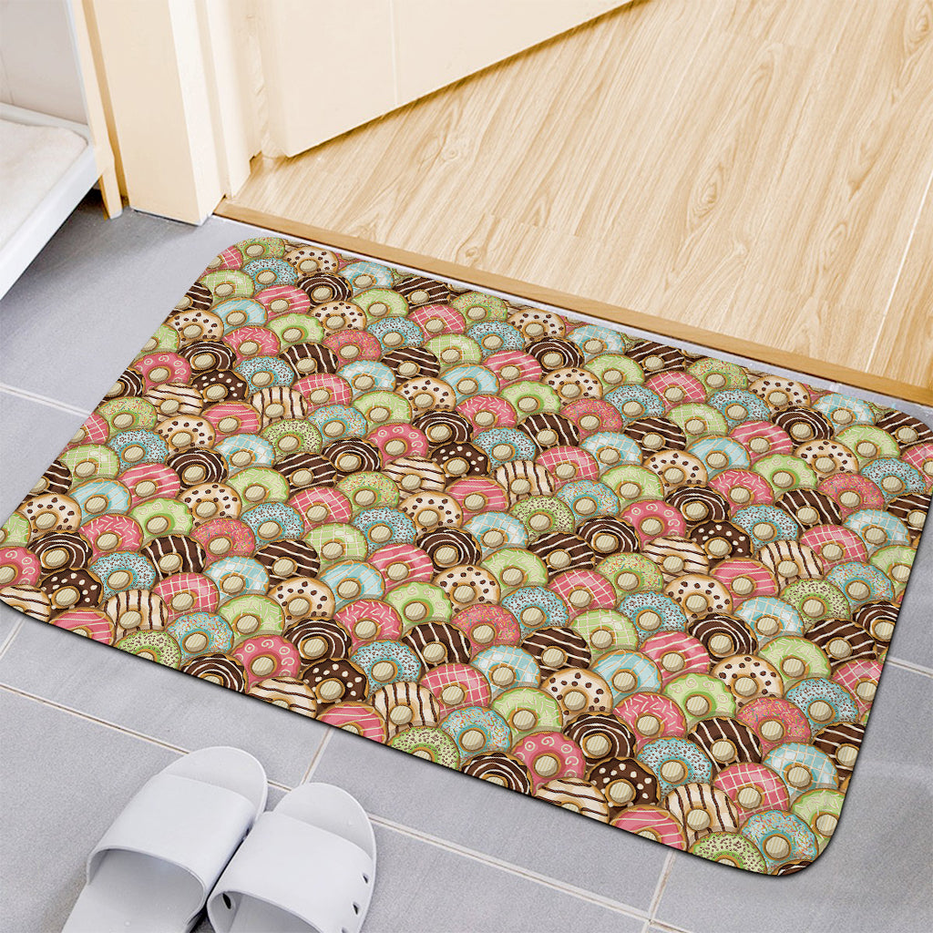 Donuts Pattern Print Indoor Door Mat