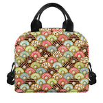 Donuts Pattern Print Insulated Lunch Bag