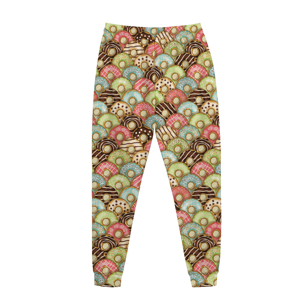 Donuts Pattern Print Jogger Pants