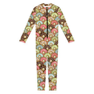 Donuts Pattern Print Jumpsuit