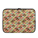 Donuts Pattern Print Laptop Sleeve