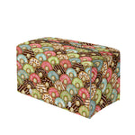Donuts Pattern Print Leather Tissue Box Cover