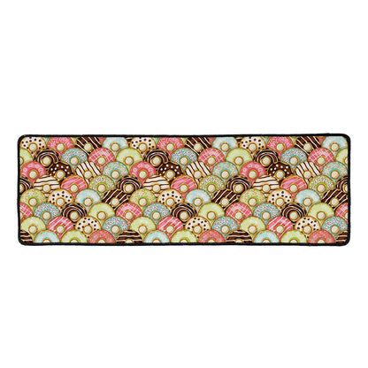 Donuts Pattern Print Long Kitchen Mat