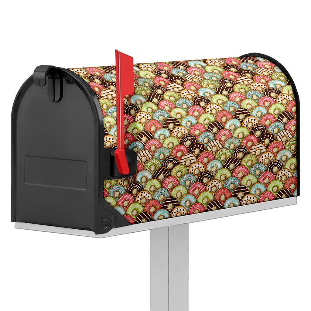 Donuts Pattern Print Mailbox Cover
