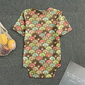 Donuts Pattern Print Men's Bodysuit