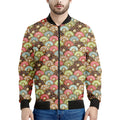 Donuts Pattern Print Men's Bomber Jacket