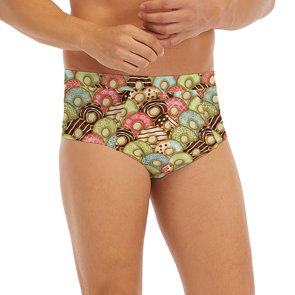 Donuts Pattern Print Men's Briefs