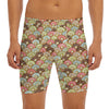 Donuts Pattern Print Men's Long Boxer Briefs