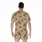 Donuts Pattern Print Men's Rompers