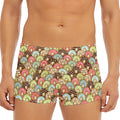 Donuts Pattern Print Men's Short Boxer Briefs