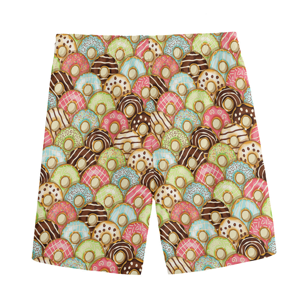 Donuts Pattern Print Men's Sports Shorts