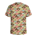 Donuts Pattern Print Men's Sports T-Shirt