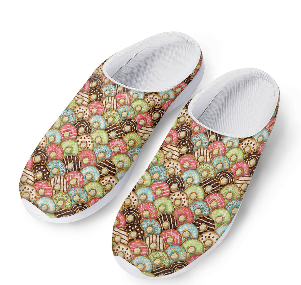 Donuts Pattern Print Mesh Casual Shoes