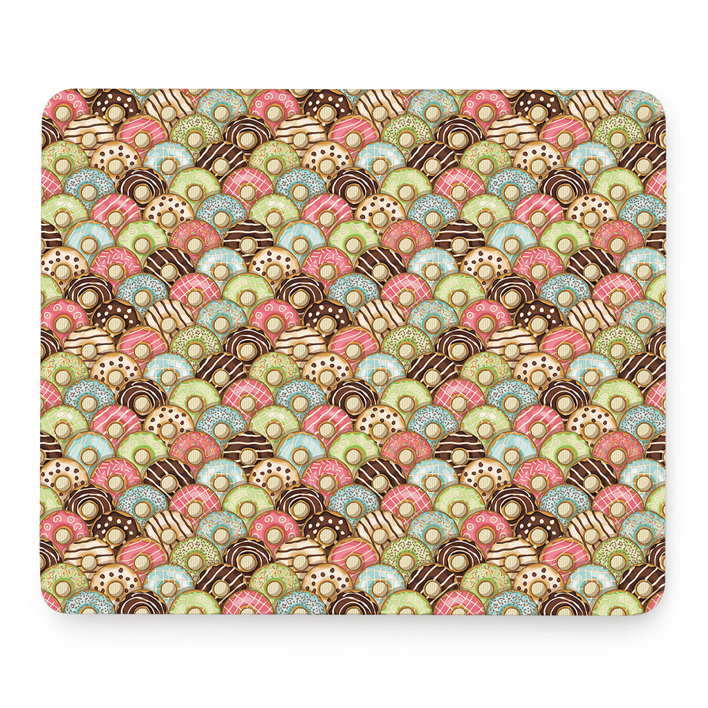 Donuts Pattern Print Mouse Pad