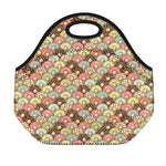 Donuts Pattern Print Neoprene Lunch Bag