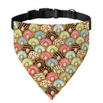 Donuts Pattern Print Over The Collar Dog Bandana