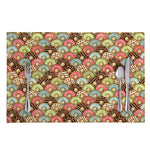 Donuts Pattern Print Placemat