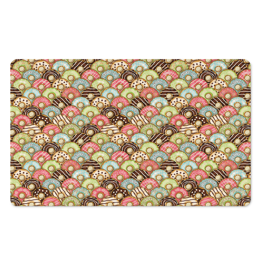 Donuts Pattern Print Polyester Doormat