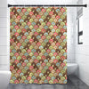 Donuts Pattern Print Premium Shower Curtain