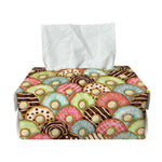 Donuts Pattern Print Rectangle Tissue Box Cover