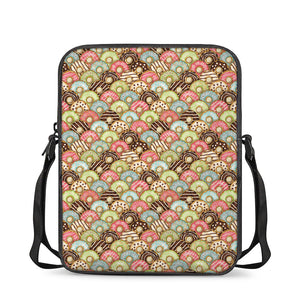 Donuts Pattern Print Rectangular Crossbody Bag