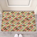 Donuts Pattern Print Rubber Doormat