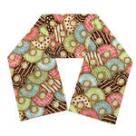 Donuts Pattern Print Scarf
