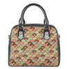 Donuts Pattern Print Shoulder Handbag