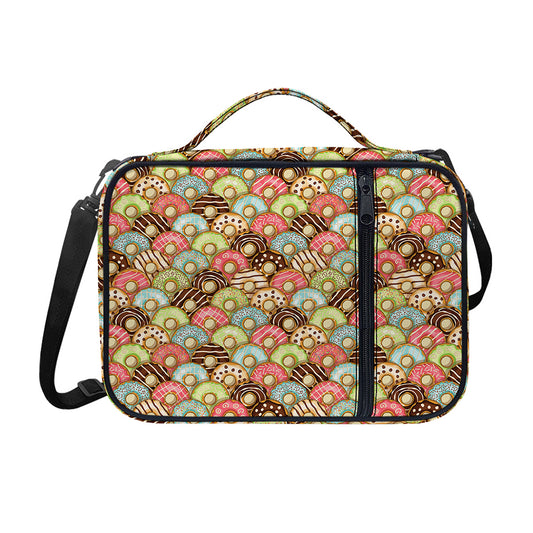 Donuts Pattern Print Shoulder Strap Bible Bag