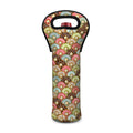 Donuts Pattern Print Single Neoprene Wine Tote