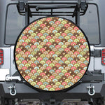 Donuts Pattern Print Tire Cover