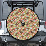 Donuts Pattern Print Tire Cover With Camera Hole