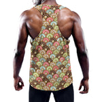 Donuts Pattern Print Training Tank Top