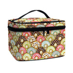 Donuts Pattern Print Travel Makeup Bag
