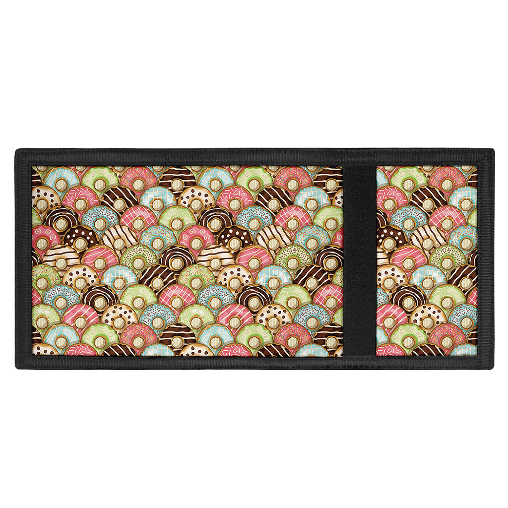 Donuts Pattern Print Trifold Wallet