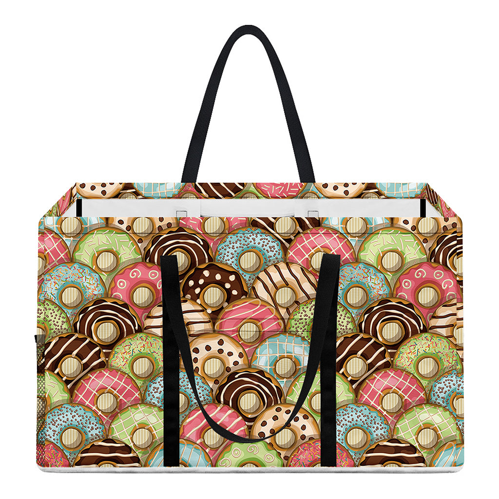 Donuts Pattern Print Utility Tote Bag