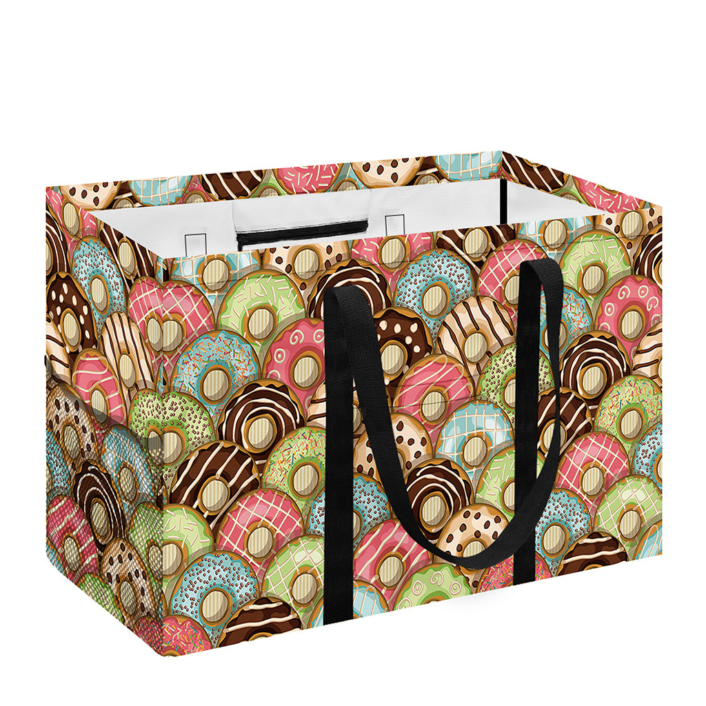 Donuts Pattern Print Utility Tote Bag