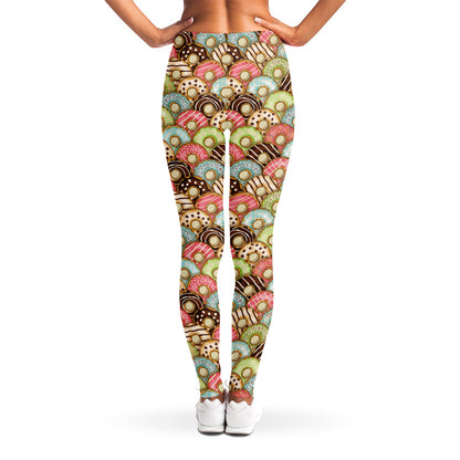 Donuts Pattern Print Women's Leggings