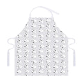 Doodle Bull Terrier Pattern Print Adjustable Apron