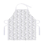 Doodle Bull Terrier Pattern Print Adjustable Apron