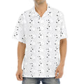 Doodle Bull Terrier Pattern Print Aloha Shirt