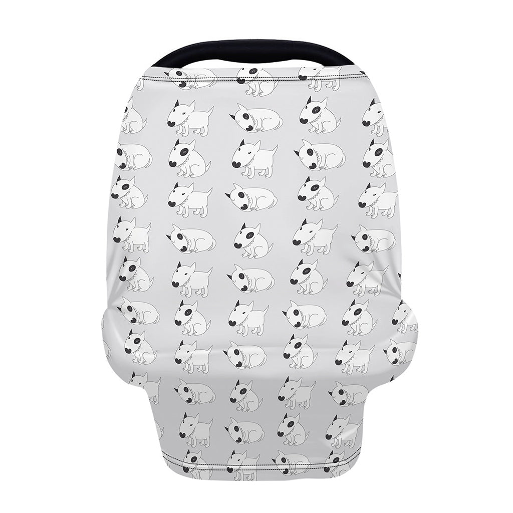 Doodle Bull Terrier Pattern Print Baby Seat Cover