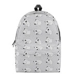 Doodle Bull Terrier Pattern Print Backpack