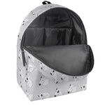 Doodle Bull Terrier Pattern Print Backpack