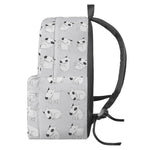 Doodle Bull Terrier Pattern Print Backpack